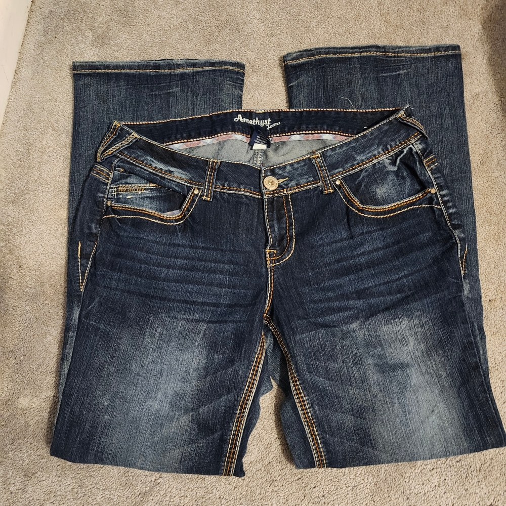 Amethyst Jeans Women's Dark Blue Jeans